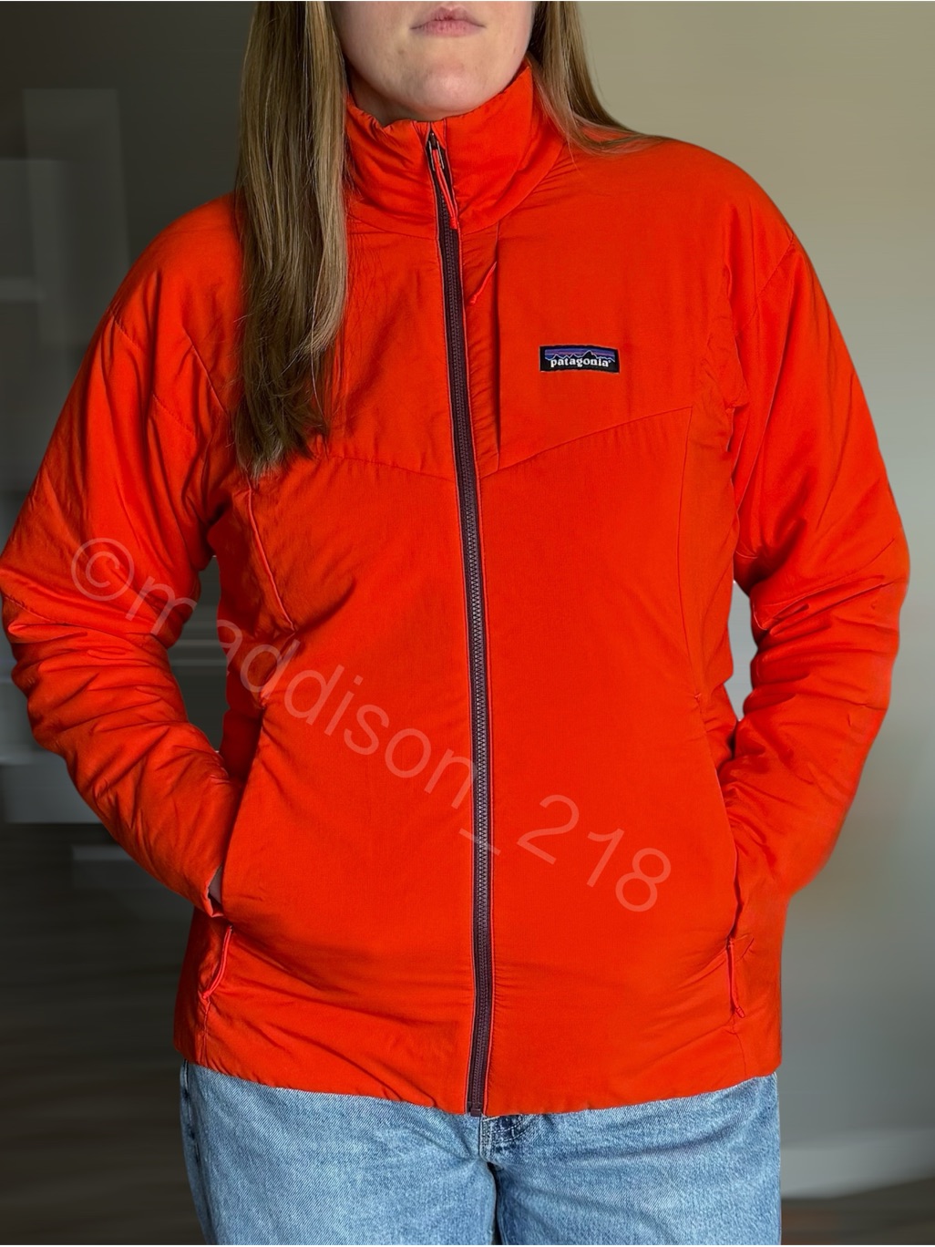 Patagonia Nano Puff Air Jacket Paintbrush Red Orange Large Women’s L